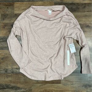 Nordstrom Blush Long Sleeve Top